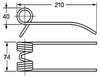 Dente pick-up adattabile Feraboli 1800009 filo 5,5