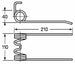 Dente pick-up per rotopressa Ø 5,5mm adattabile Italo Svizzera