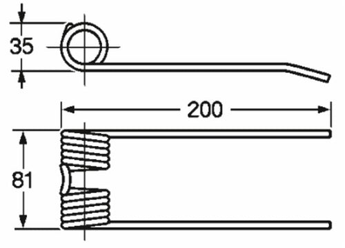 Dente pick-up per rotorpessa Ø 5,5mm adattabile Lerda C.M.