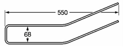 Dente rastrello adattabile Claas 902,111,1 e Bautz filo 6 confezione da 10 pezzi
