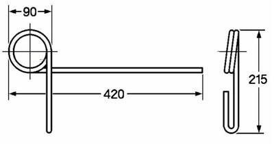 Dente strigliatore adattabile Bianchi filo 10