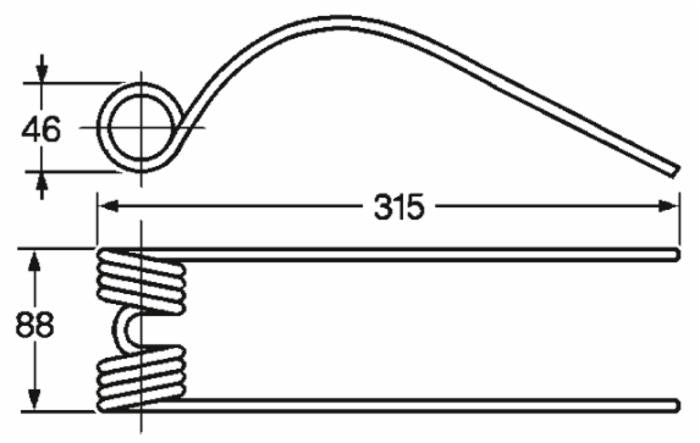 Dente voltafieno adattabile Lince filo 7