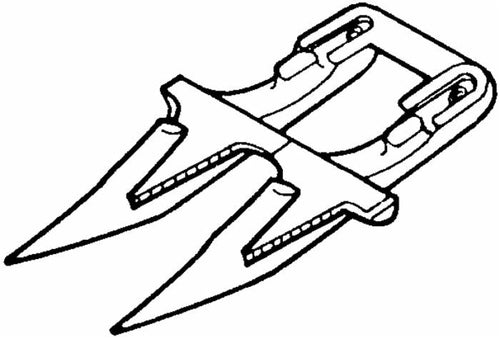 Dente doppio semifitto adattabile BCS 590.27624