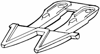 Dente doppio semifitto mulching per falciatrice adattabile BCS 580.20207
