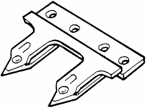 Dente doppio 4 fori adattabile Gaspardo 21120268