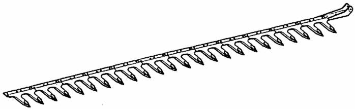 Dentiera 14 denti 2,12m adattabile Gribaldi & Salvia Superior 394