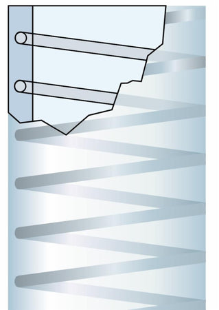 Tubo con spirale in acciaio ø 25 lunghezza di 15 metri