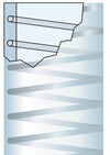 Tubo con spirale in acciaio metalflex 4 bar,ø 40x49mm