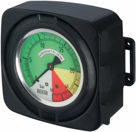 Kit portamanometro con manometro isometrico per scatole di comando 0-20/60 bar