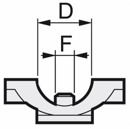 Portagetto Diserbo Cavallotto Testina Filettata G 3/8 Ø 1/2" confezione da 10 pezzi