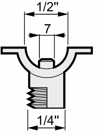 Morsetto a fascetta femmina 1/2" confezione da 3 pezzi