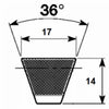 Cinghia trapezoidale dentata XPZ 1037