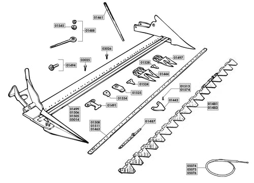 Lama 23 sezioni lughezza 1,15 mt adattabile Bertolini