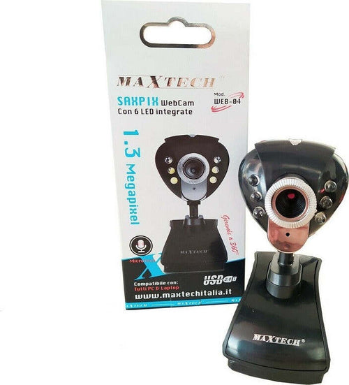 Webcam Pc Usb Smartworking Video Lezione Conferenza 480p Maxtech 1.3mp Web-04 Informatica e Videogiochi > Accessori PC > Accessori USB Trade Shop italia - Napoli, Commerciovirtuoso.it