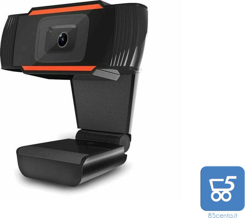 Webcam USB per PC Smart TV Con Audio Integrato Jack 3,5" 1280x720 25 FPS