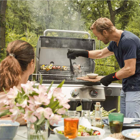 Weber Barbecue a Gas GPL Genesis E-310 GBS Acciaio Nero con Ruote Girevoli Giardino e giardinaggio/Barbecue e picnic/Barbecue e affumicatori/Barbecue da giardino e terrazza/Barbecue a gas Ogomondo - Martina Franca, Commerciovirtuoso.it