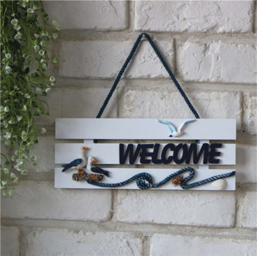 WELCOME TARGHETTA DECORATIVA PARETE LEGNO DECORAZIONE CASA ARREDAMENTO  Trade Shop italia - Napoli, Commerciovirtuoso.it