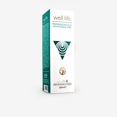 Well Life 25 Erbe – Drenante Naturale con Azione Digestiva, Depurativa e Antigonfiore 250 ml