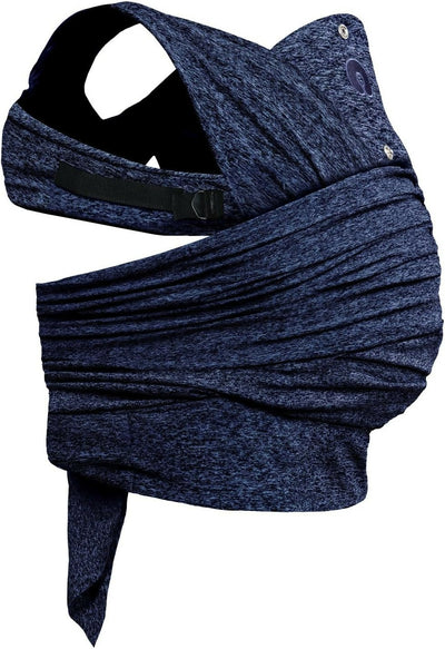 CHICCO Boppy Comfyfit Evolution - Portabebè, Semplice da Indossare e Regolabile, Portabebè Neonato Fronte Mamma Ergonomico con Supporto Testa e Collo, Ampie Fasce Da Annodare, Giromanica Regolabile, 0 Mesi+, colore BLUE blu