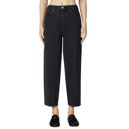 Pinko pantaloni donna pinko - estelle egg bull slegato - nero da donna