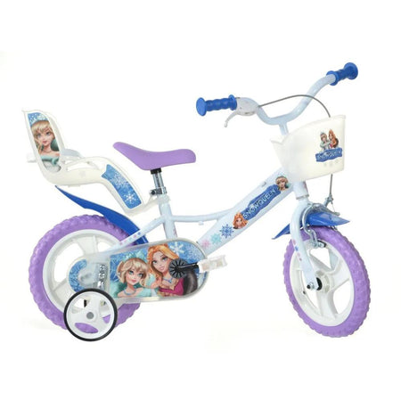 Bicicletta 12" Dino Bikes Frozen Bianco/Viola