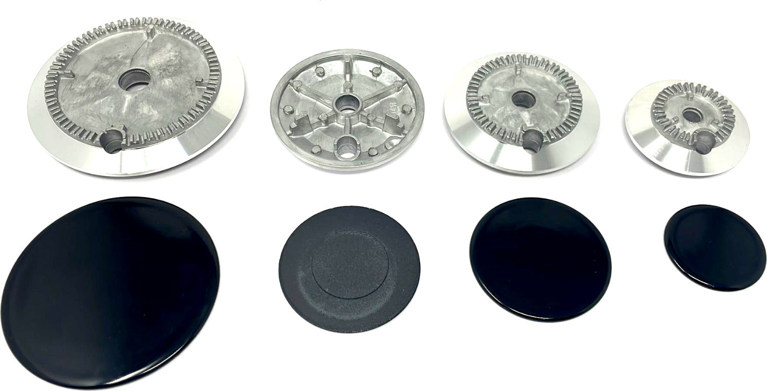 Kit 4 Bruciatori + Piattelli Piano Cottura Cucina Gas La - Foto 2