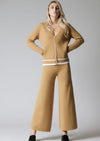 WHITE WHISE PANTALONI  IN MAGLIA CAMMELLO   WW18013 Moda/Donna/Abbigliamento/Pantaloni Kanal 32 - Santa Maria di Licodia, Commerciovirtuoso.it