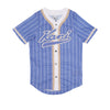 KARL KANI Casacca Bottoni Donna W Pinstripe Baseball Shirt Purple/white da donna