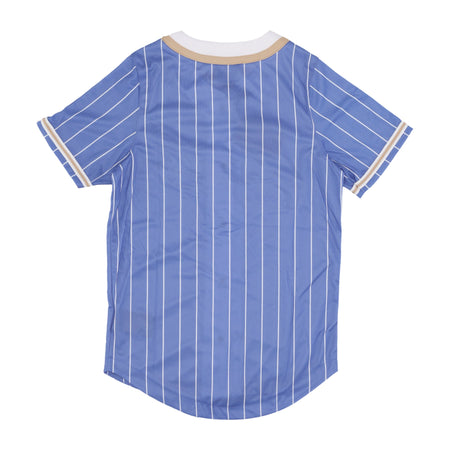 KARL KANI Casacca Bottoni Donna W Pinstripe Baseball Shirt Purple/white da donna