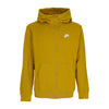 Nike Felpa Cappuccio Zip Uomo Sportswear Club Hoodie Bronzine/bronzine/white da uomo