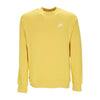 Nike Felpa Girocollo Uomo Club Crew Bb Vivid Sulfur/white da uomo