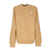 Nike Felpa Girocollo Uomo Club Crew Bb Elemental Gold/white da uomo