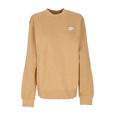 Nike Felpa Girocollo Uomo Club Crew Bb Elemental Gold/white da uomo