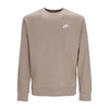 Nike Felpa Girocollo Uomo Club Crew Bb Khaki/white da uomo