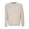 Nike Felpa Girocollo Uomo Club Crew Bb Rattan/white da uomo