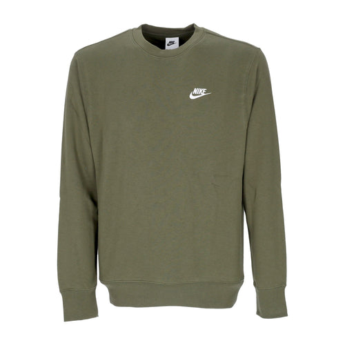 Nike Felpa Girocollo Uomo Club Crew Bb Rouge Green/white da uomo