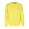 Nike Felpa Girocollo Uomo Club Crew Bb Yellow Strike/white da uomo
