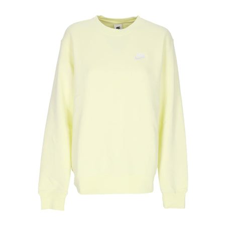 Nike Felpa Girocollo Uomo Club Crew Bb Luminous Green/white da uomo