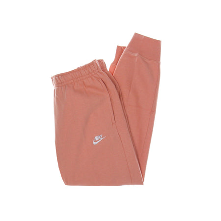Nike Pantalone Tuta Felpato Uomo Club Jogger Bb Lt Madder Root/lt Madder Root/white da uomo