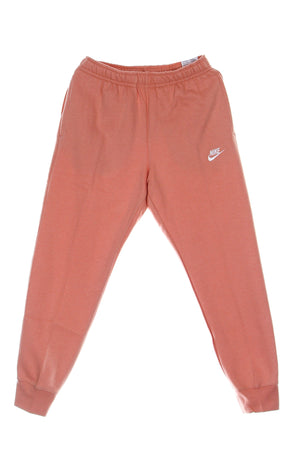 Nike Pantalone Tuta Felpato Uomo Club Jogger Bb Lt Madder Root/lt Madder Root/white da uomo