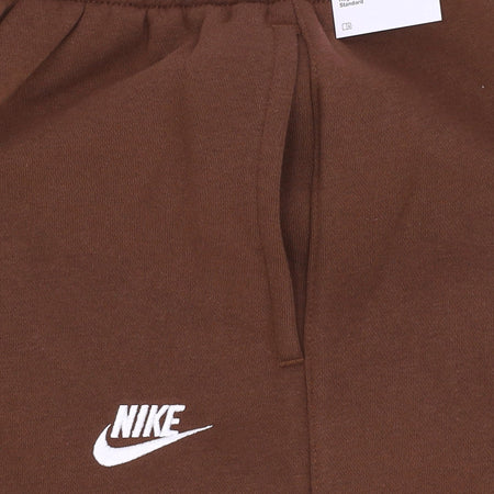 Nike Pantalone Tuta Felpato Uomo Club Jogger Bb Cacao Wow/cacao Wow/white da uomo