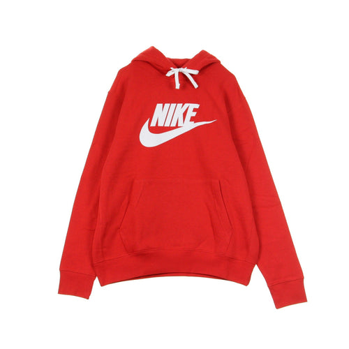 Nike Felpa Cappuccio Uomo Club Hoodie Pullover Gx University Red/white/white da uomo