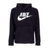Nike Felpa Cappuccio Uomo Club Hoodie Pullover Gx Black/black/white da uomo
