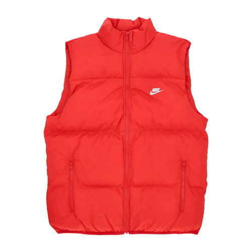 Nike Piumino Smanicato Uomo Club Puffer Vest University Red/white da uomo