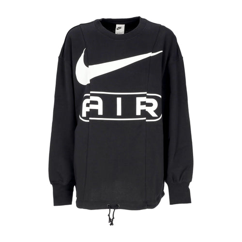 Nike Felpa Leggera Girocollo Donna W Air Crewneck Black/white da donna