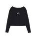 Nike Maglietta Manica Lunga Donna W Air L/s Tee Black/white da donna