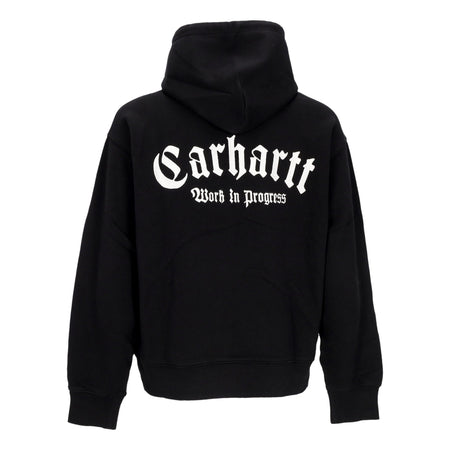 CARHARTT WIP Felpa Cappuccio Uomo Only Script Hooded Black/white da uomo