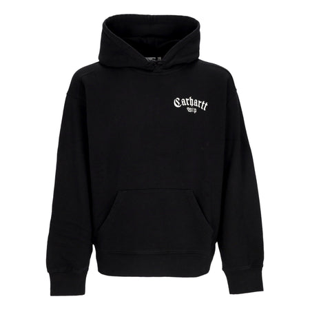 CARHARTT WIP Felpa Cappuccio Uomo Only Script Hooded Black/white da uomo