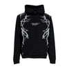 PHOBIA Felpa Leggera Cappuccio Uomo Lateral Lightning Print Hoodie Black/white da uomo