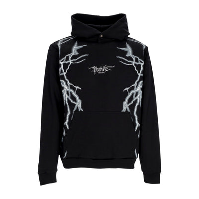 PHOBIA Felpa Leggera Cappuccio Uomo Lateral Lightning Print Hoodie Black/white da uomo